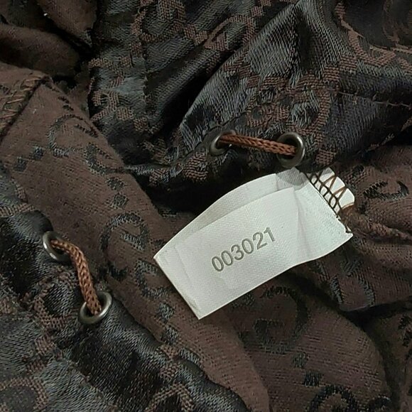 'GUCCI' DRAWSTRING 'GG' MONOGRAM DUST BAG - Picture 8 of 10